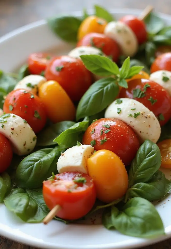 25 Best Gluten-Free Summer Recipes You’ll Love - 15. Caprese Skewers