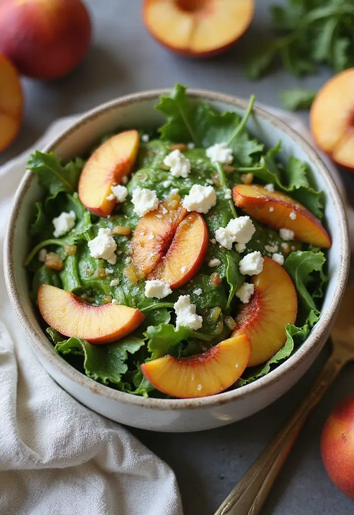 25 Best Gluten-Free Summer Recipes You’ll Love - 4. Peach and Arugula Salad
