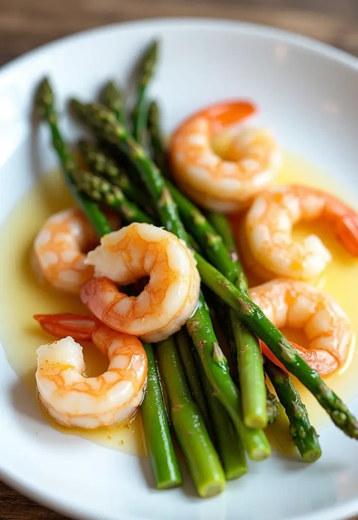 25 Budget-Friendly Gluten-Free Meals That Taste Great - 21. Garlic Butter Shrimp with Asparagus