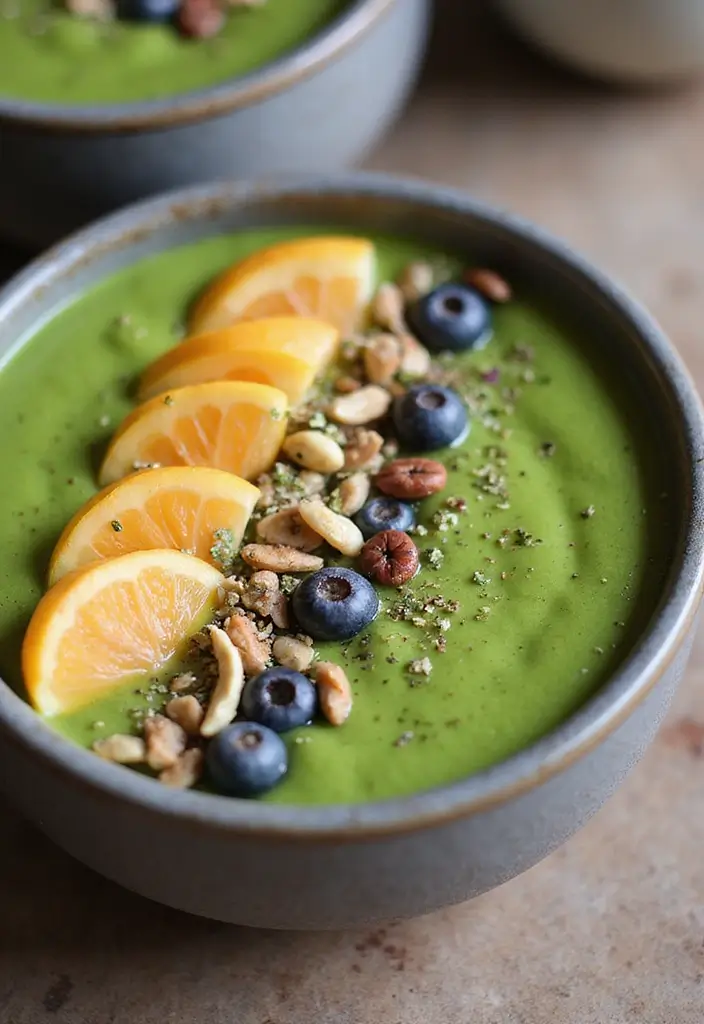 25 Budget-Friendly Gluten-Free Meals That Taste Great - 24. Green Smoothie Bowl