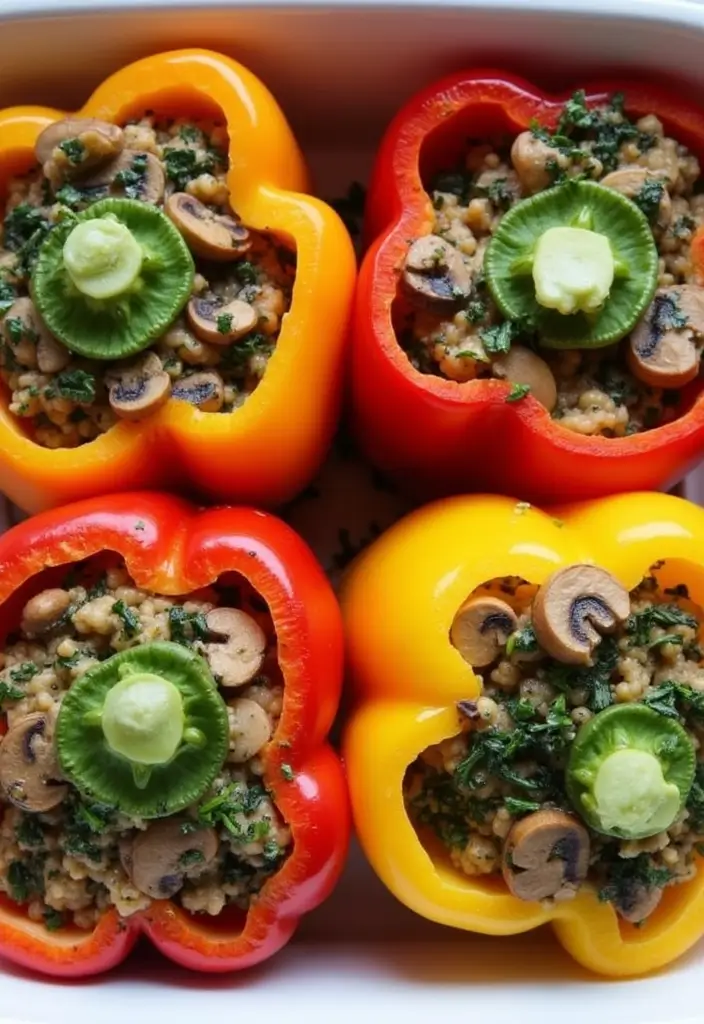 25 Gluten-Free Anti-Inflammatory Meals You’ll Love - 5. Mushroom and Spinach Stuffed Peppers