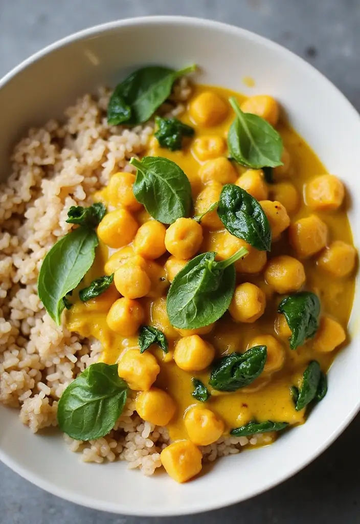 25 Gluten-Free Anti-Inflammatory Meals You’ll Love - 6. Coconut Curry Chickpeas