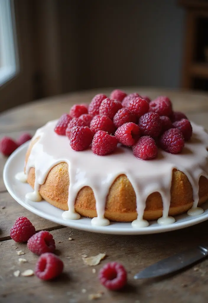 25 Gluten-Free Cakes That Look Bakery-Made - 12. Raspberry Almond Cake