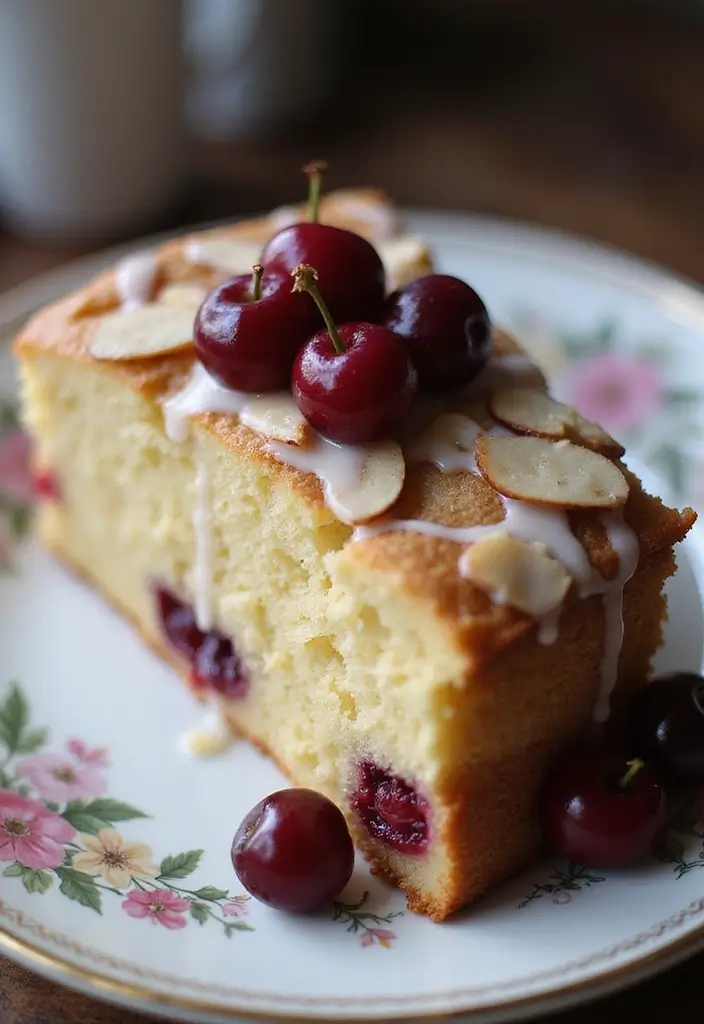 25 Gluten-Free Cakes That Look Bakery-Made - 19. Cherry Almond Cake