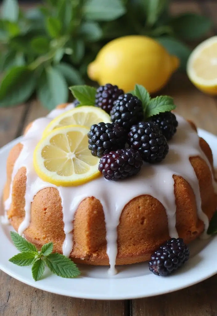 25 Gluten-Free Cakes That Look Bakery-Made - 20. Blackberry Lemon Cake