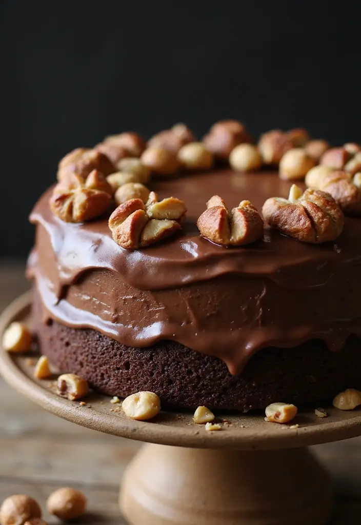 25 Gluten-Free Cakes That Look Bakery-Made - 23. Chocolate Hazelnut Cake