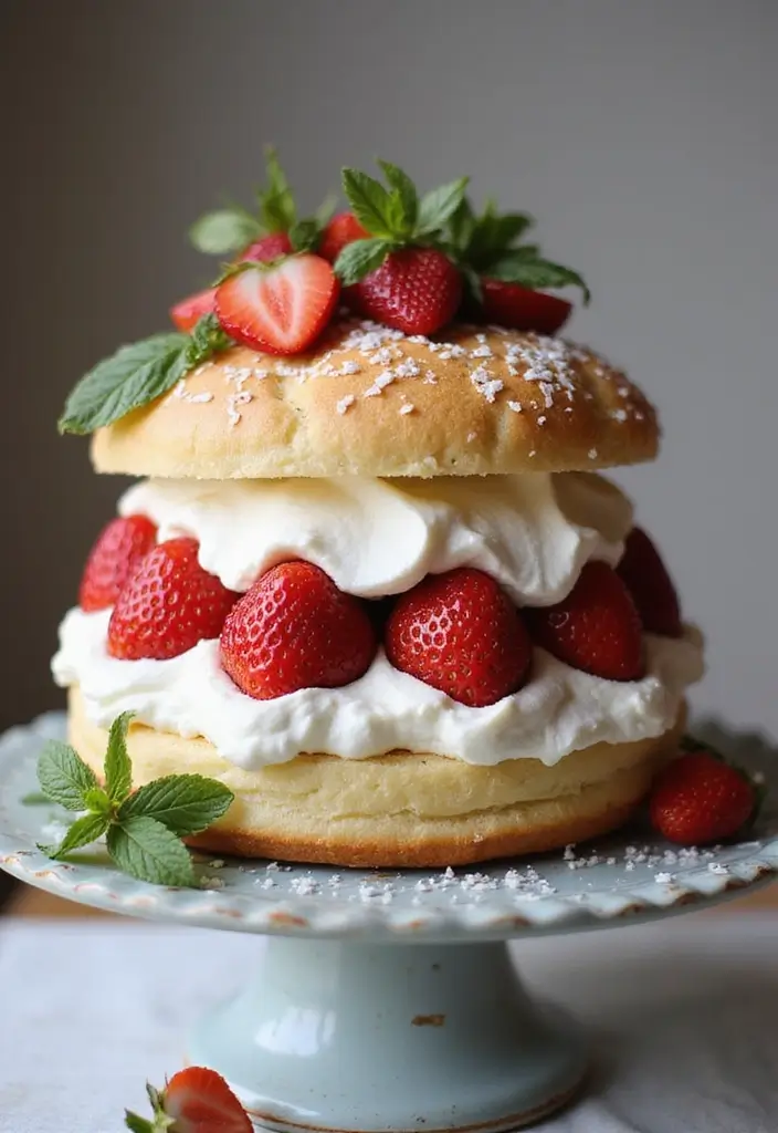 25 Gluten-Free Cakes That Look Bakery-Made - 6. Strawberry Shortcake with Coconut Whipped Cream