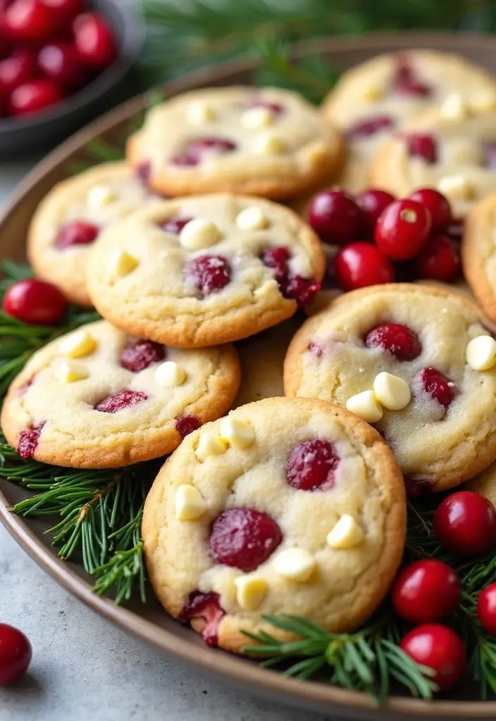 25 Gluten-Free Christmas Cookies to Bake Together - 13. Gluten-Free White Chocolate Cranberry Cookies