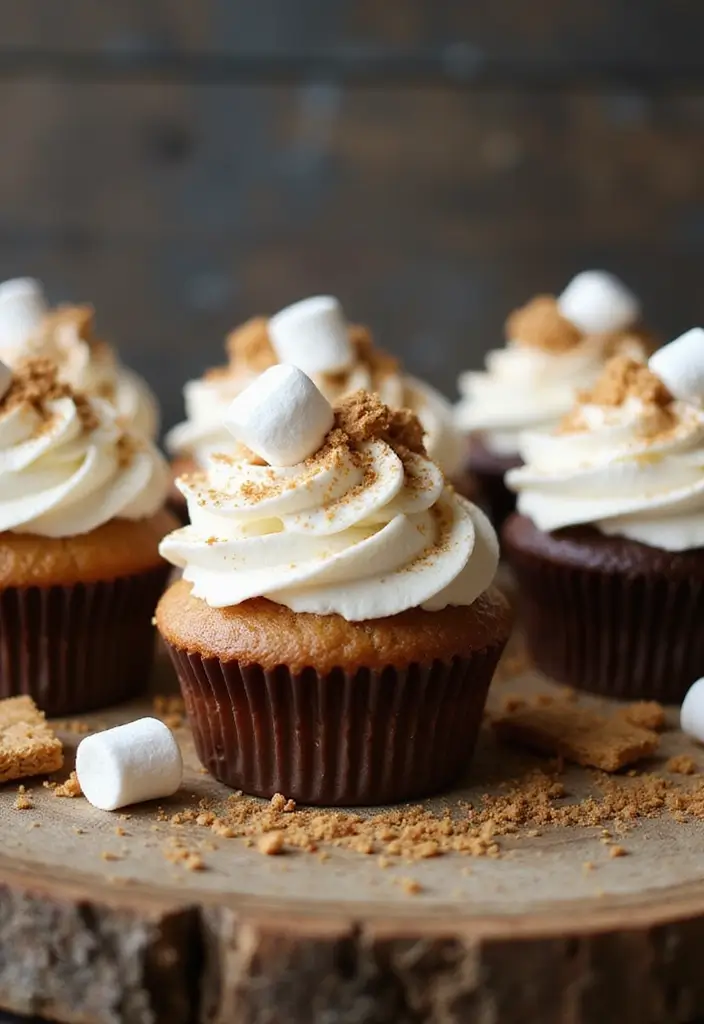 25 Gluten-Free Cupcakes That Everyone Will Love - 13. S'mores Cupcakes