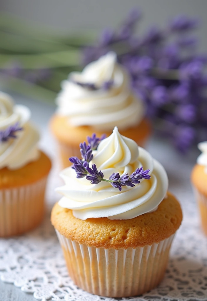 25 Gluten-Free Cupcakes That Everyone Will Love - 14. Honey Lavender Cupcakes