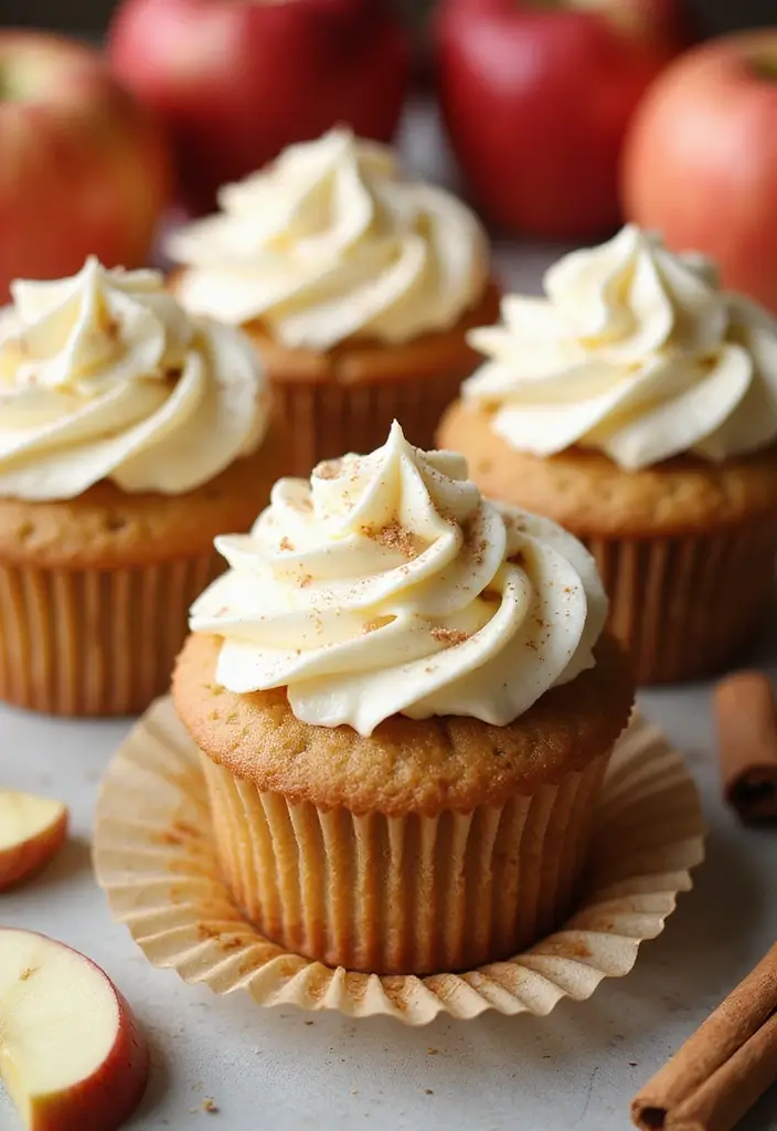 25 Gluten-Free Cupcakes That Everyone Will Love - 15. Apple Cinnamon Cupcakes