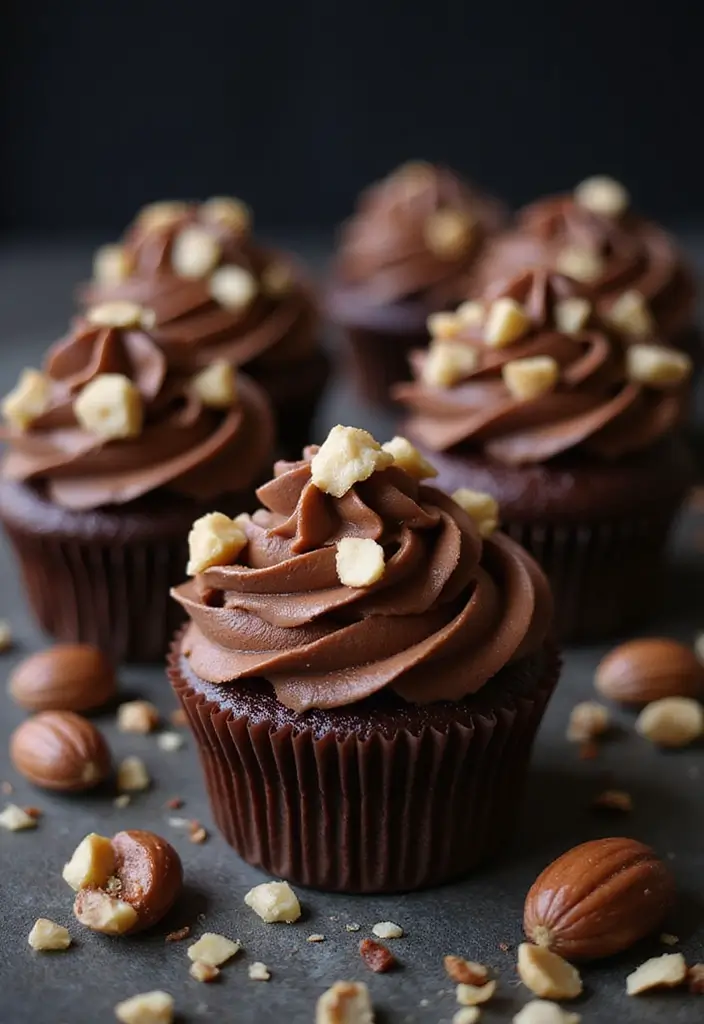 25 Gluten-Free Cupcakes That Everyone Will Love - 20. Nutella Cupcakes