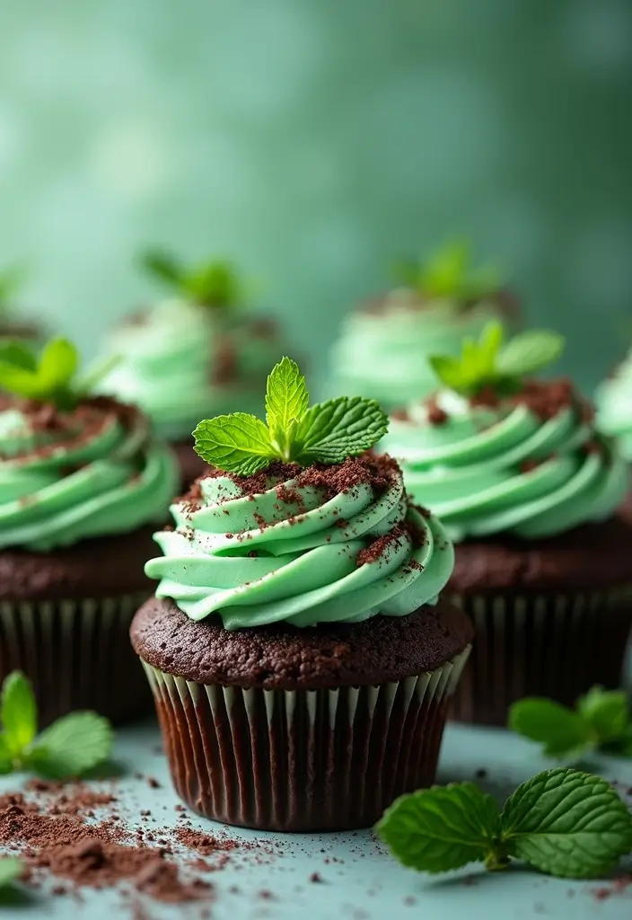 25 Gluten-Free Cupcakes That Everyone Will Love - 21. Chocolate Mint Cupcakes