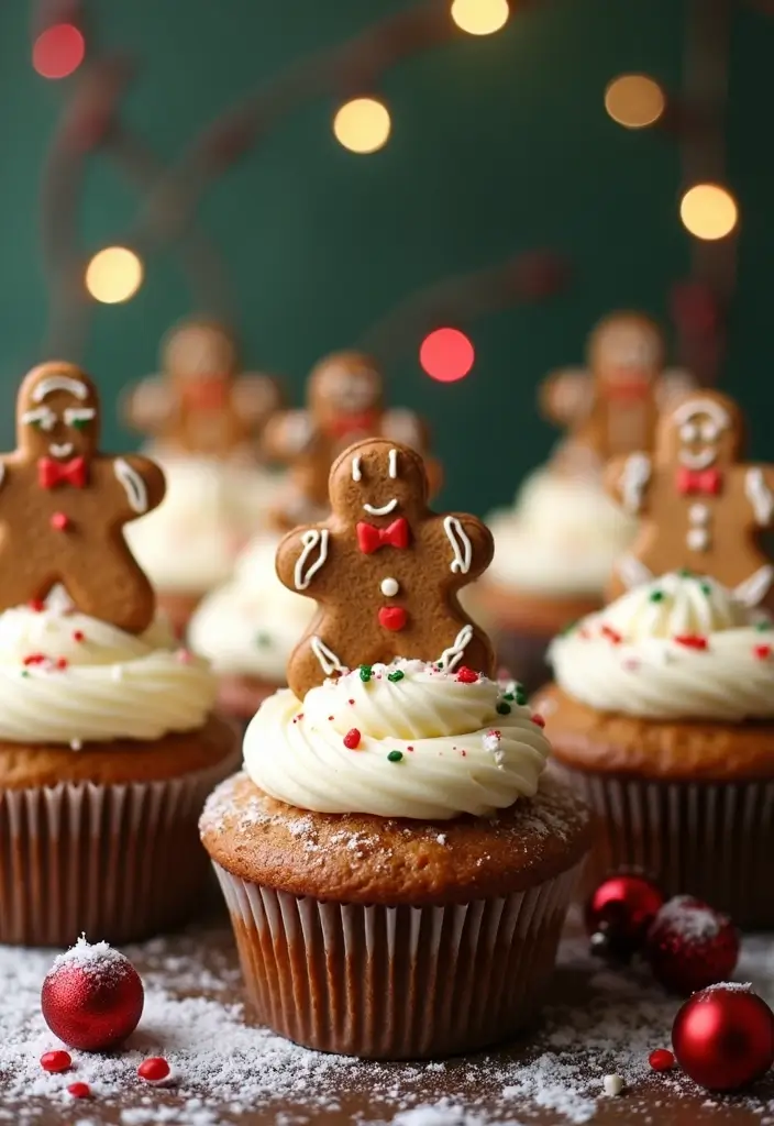 25 Gluten-Free Cupcakes That Everyone Will Love - 22. Gingerbread Cupcakes