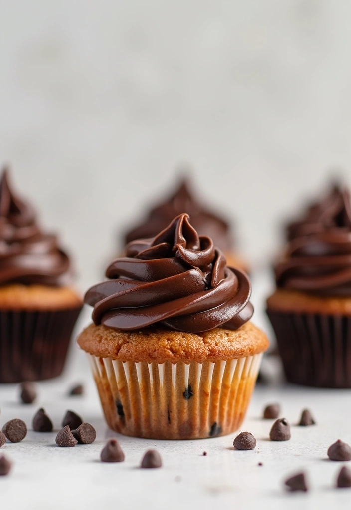 25 Gluten-Free Cupcakes That Everyone Will Love - 23. Chocolate Chip Cupcakes