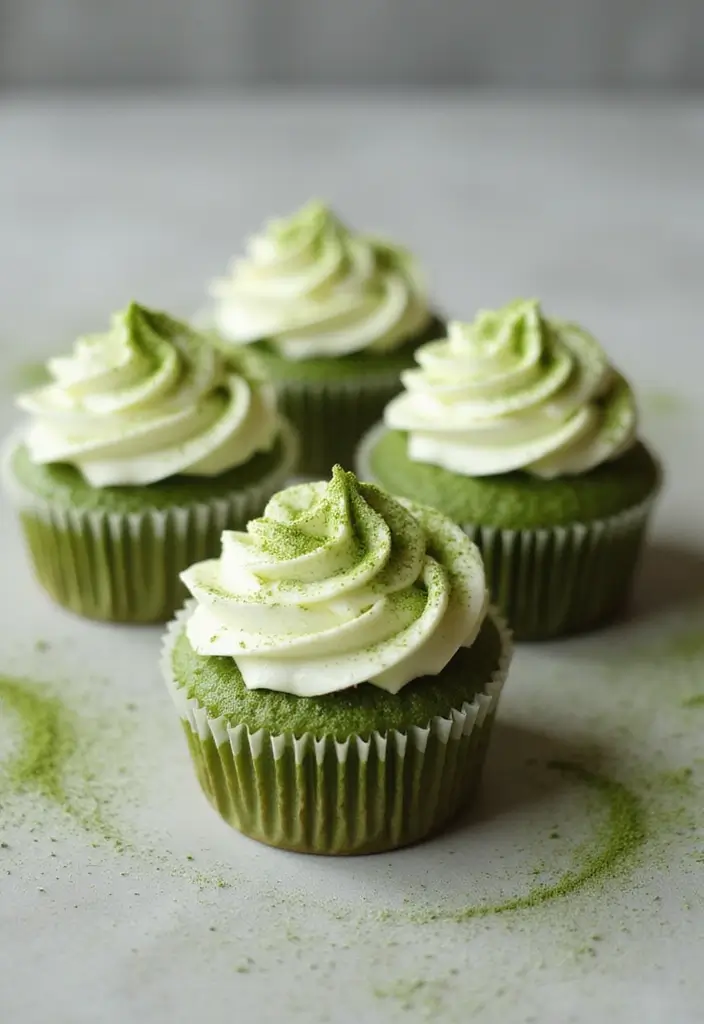25 Gluten-Free Cupcakes That Everyone Will Love - 5. Matcha Green Tea Cupcakes