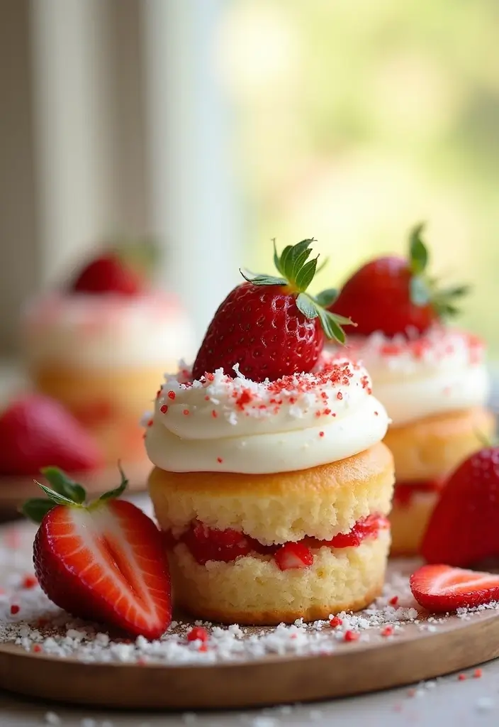 25 Gluten-Free Cupcakes That Everyone Will Love - 8. Strawberry Shortcake Cupcakes