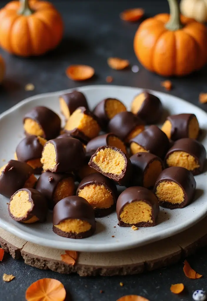 25 Gluten-Free Halloween Treats That Aren’t Boring - 11. Pumpkin Cheesecake Bites