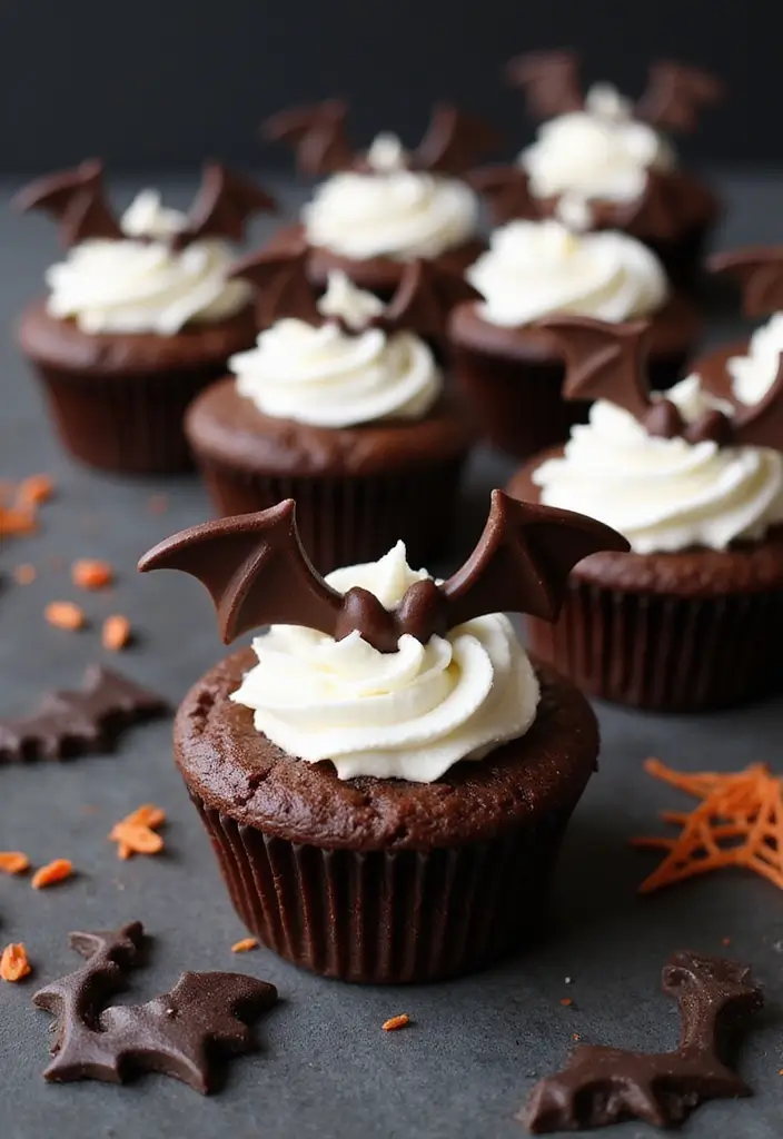 25 Gluten-Free Halloween Treats That Aren’t Boring - 19. Batty Brownie Cups