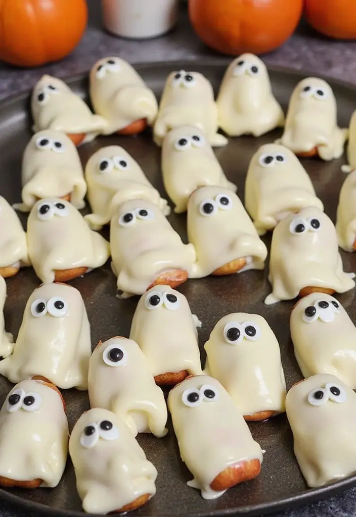 25 Gluten-Free Halloween Treats That Aren’t Boring - 21. Candied Apple Ghosts