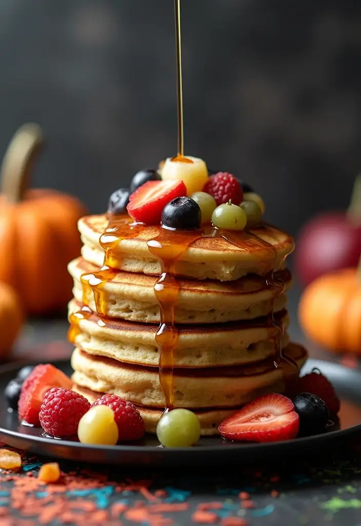 25 Gluten-Free Halloween Treats That Aren’t Boring - 22. Monster Face Pancakes