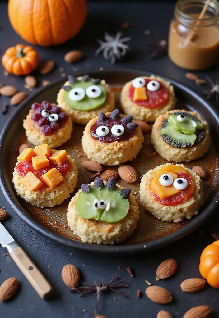 25 Gluten-Free Halloween Treats That Aren’t Boring - 9. Monster Rice Cakes