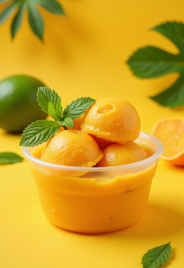 25 Gluten-Free Ice Cream Desserts You Can Make at Home - 10. Tropical Mango Sorbet