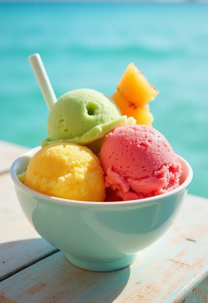 25 Gluten-Free Ice Cream Desserts You Can Make at Home - 17. Tropical Fruit Ice Cream