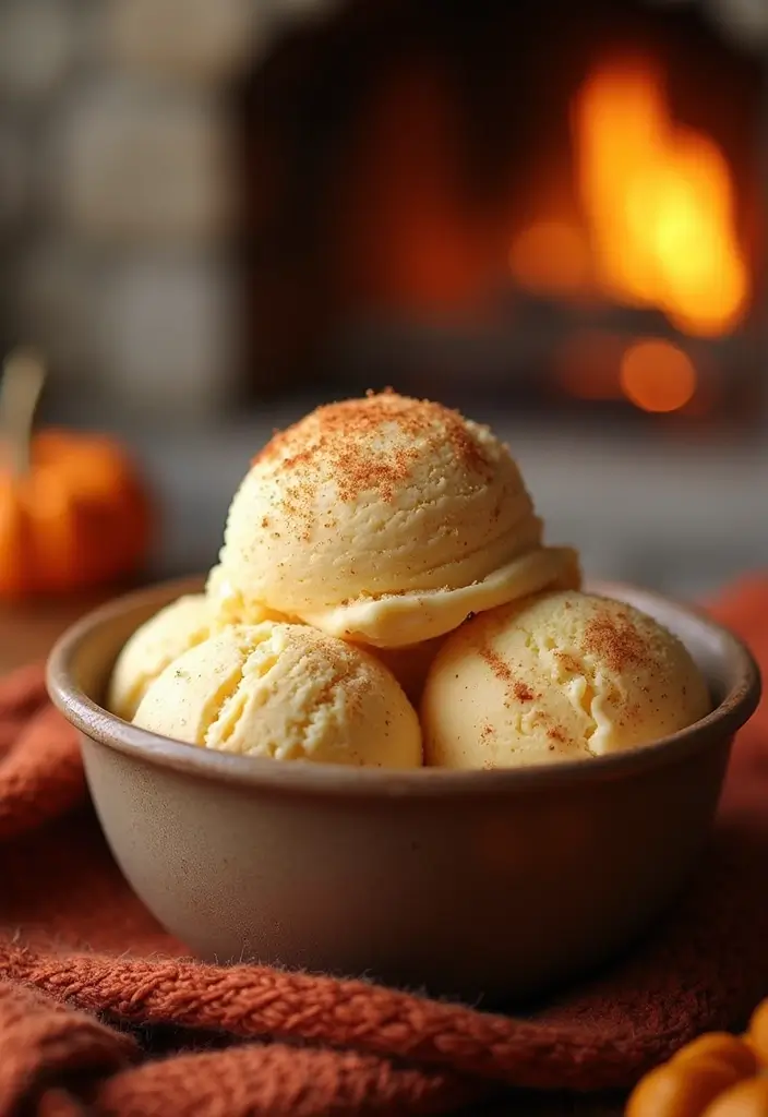 25 Gluten-Free Ice Cream Desserts You Can Make at Home - 19. Pumpkin Spice Ice Cream