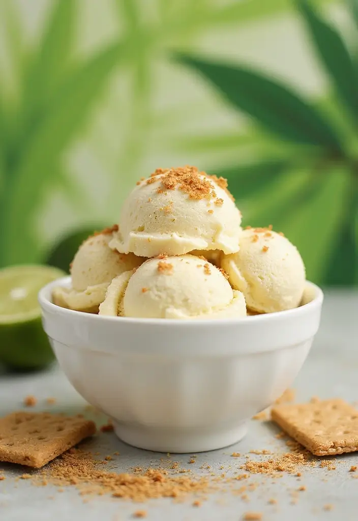 25 Gluten-Free Ice Cream Desserts You Can Make at Home - 21. Key Lime Pie Ice Cream