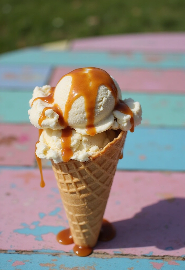 25 Gluten-Free Ice Cream Desserts You Can Make at Home - 7. Caramel Swirl Ice Cream