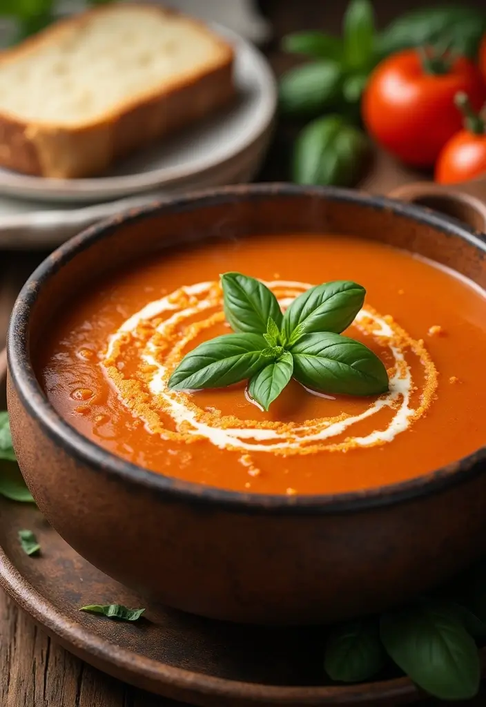 25 Gluten-Free Low-Carb Recipes for Weight Loss - 10. Creamy Tomato Basil Soup