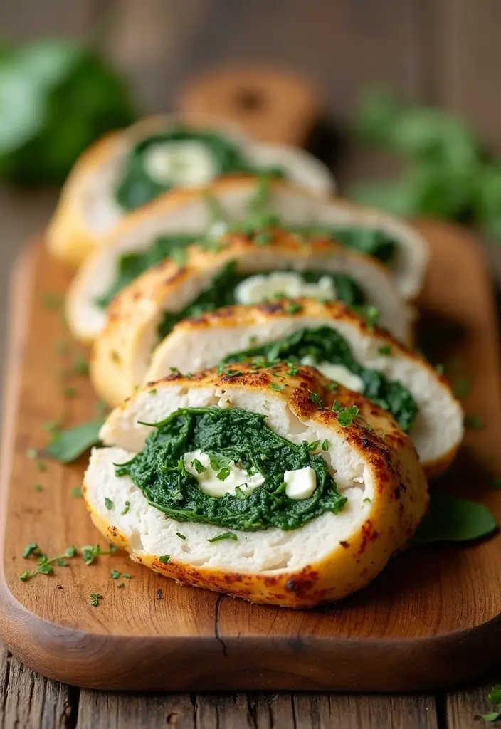 25 Gluten-Free Low-Carb Recipes for Weight Loss - 11. Spinach and Feta Stuffed Chicken