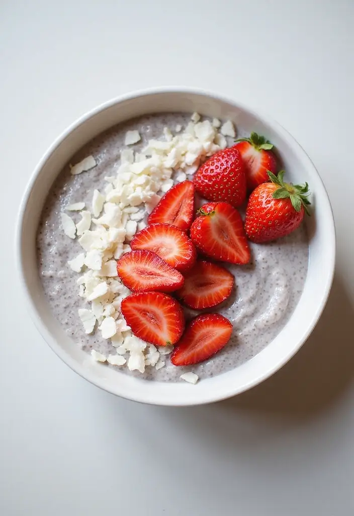 25 Gluten-Free Low-Carb Recipes for Weight Loss - 25. Strawberry Coconut Chia Pudding