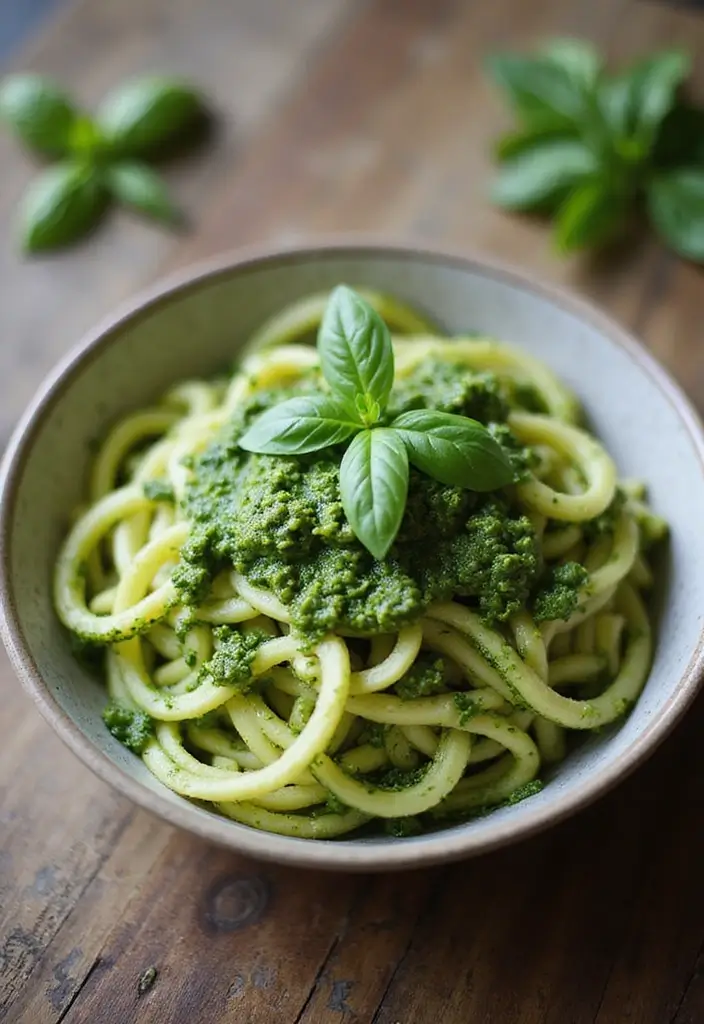 25 Gluten-Free Low-Carb Recipes for Weight Loss - 6. Zucchini Noodles with Pesto