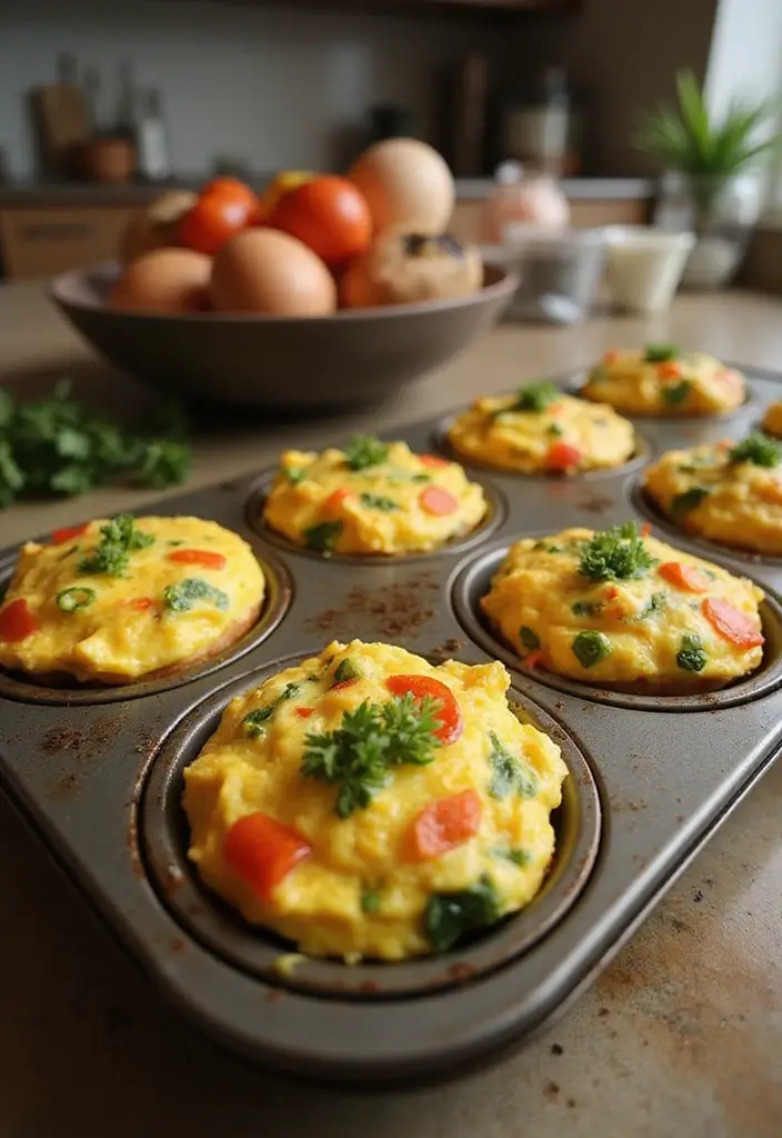 25 Gluten-Free Low-Carb Recipes for Weight Loss - 7. Egg Muffins with Veggies