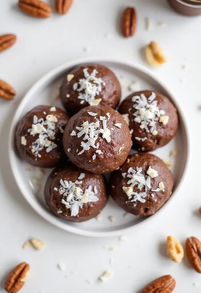 25 Gluten-Free Low-Carb Recipes for Weight Loss - 9. Peanut Butter Chocolate Energy Bites