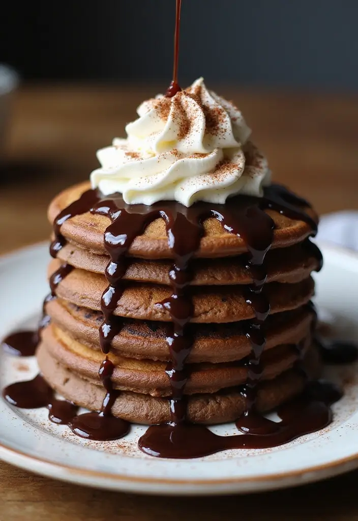 25 Gluten-Free Pancakes and Waffles for Lazy Sundays - 14. Mocha Pancakes