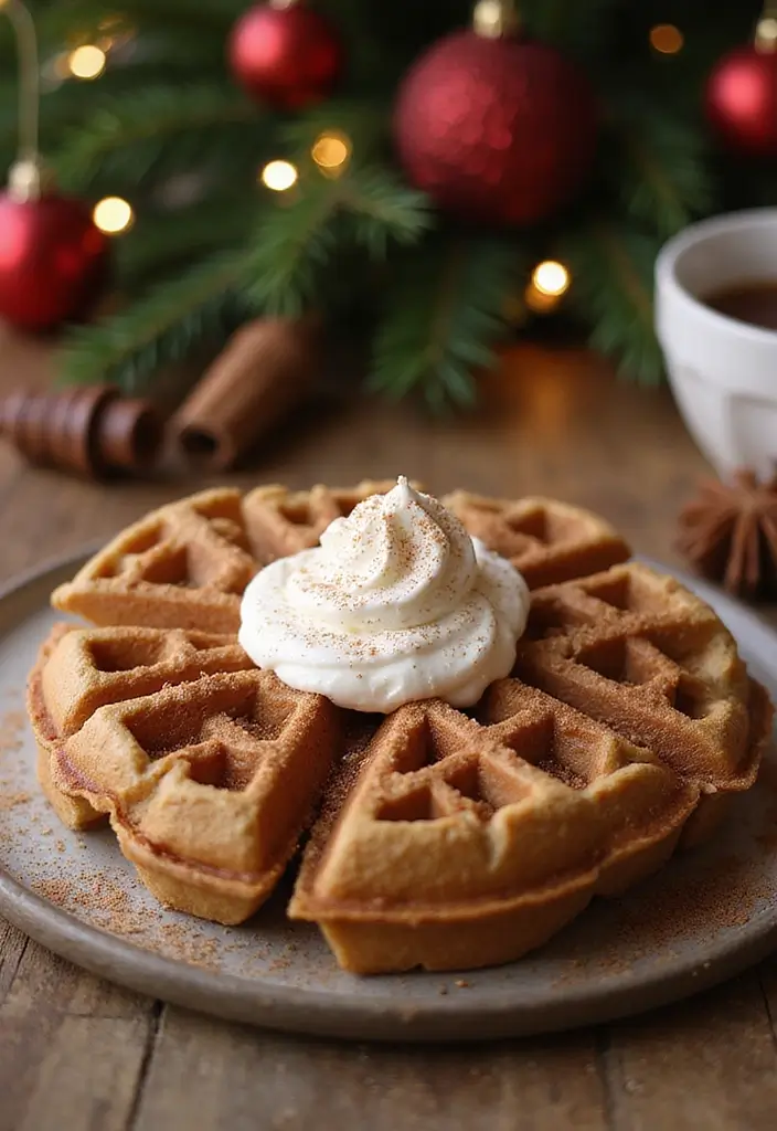25 Gluten-Free Pancakes and Waffles for Lazy Sundays - 20. Gingerbread Waffles