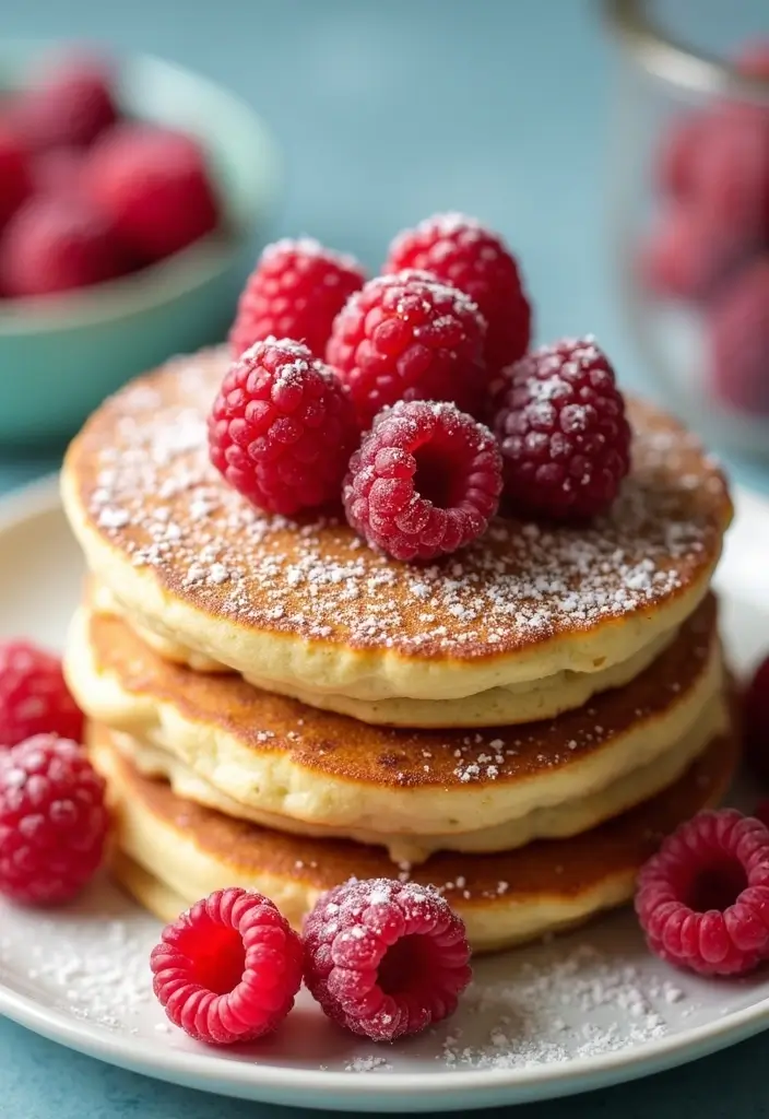 25 Gluten-Free Pancakes and Waffles for Lazy Sundays - 24. Raspberry Almond Pancakes
