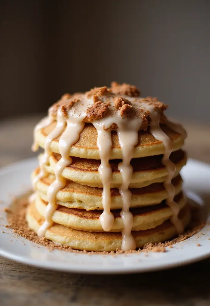 25 Gluten-Free Pancakes and Waffles for Lazy Sundays - 6. Cinnamon Roll Pancakes