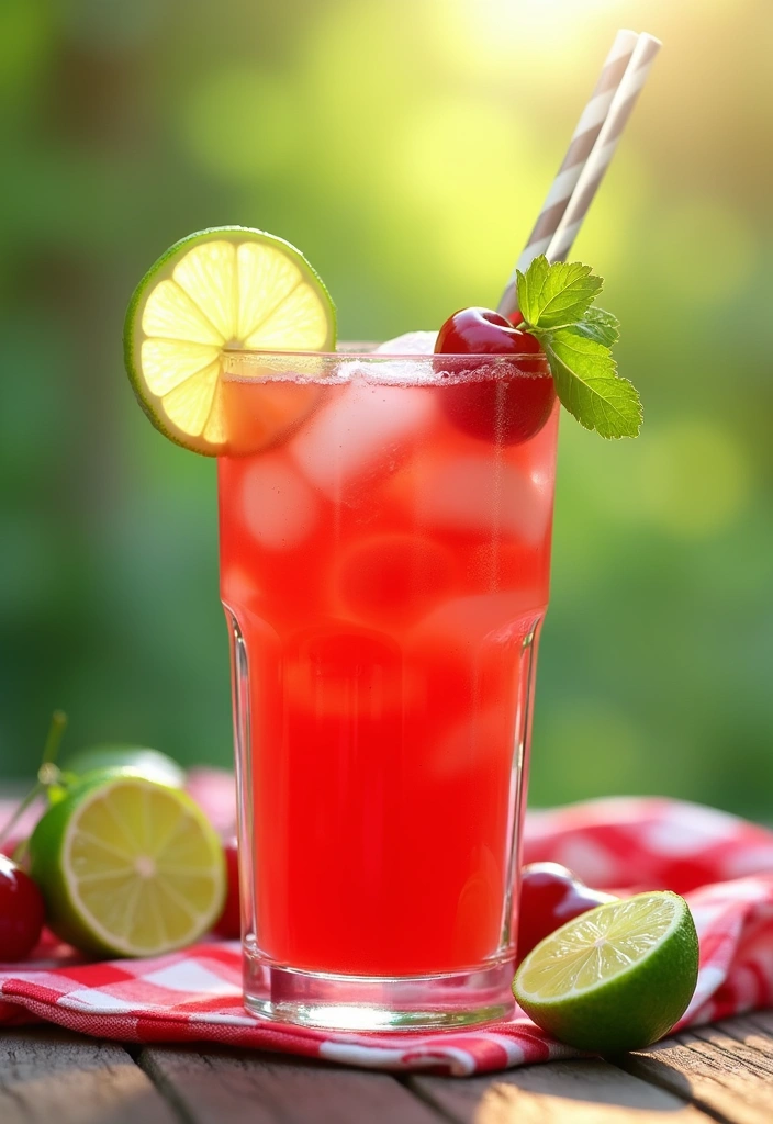 25 Gluten-Free Party Drinks and Mocktails - 12. Cherry Limeade