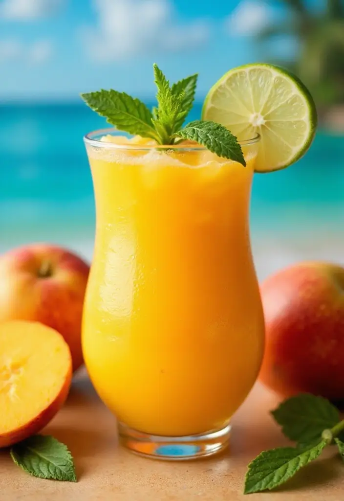 25 Gluten-Free Party Drinks and Mocktails - 2. Tropical Mango Mocktail
