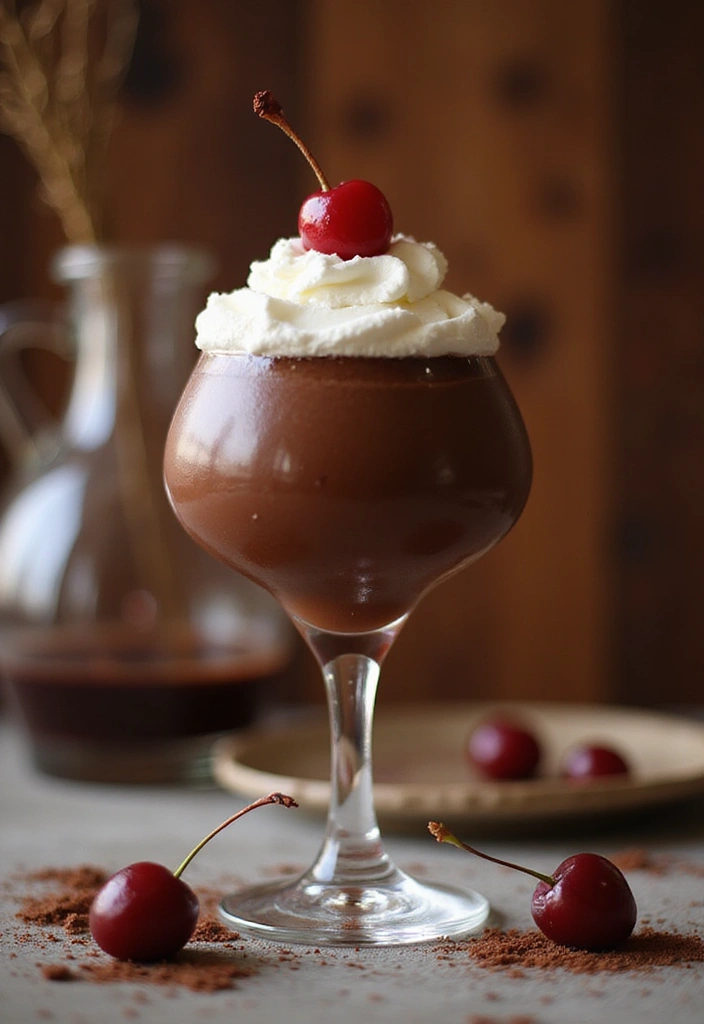 25 Gluten-Free Party Drinks and Mocktails - 21. Chocolate Cherry Mocktail