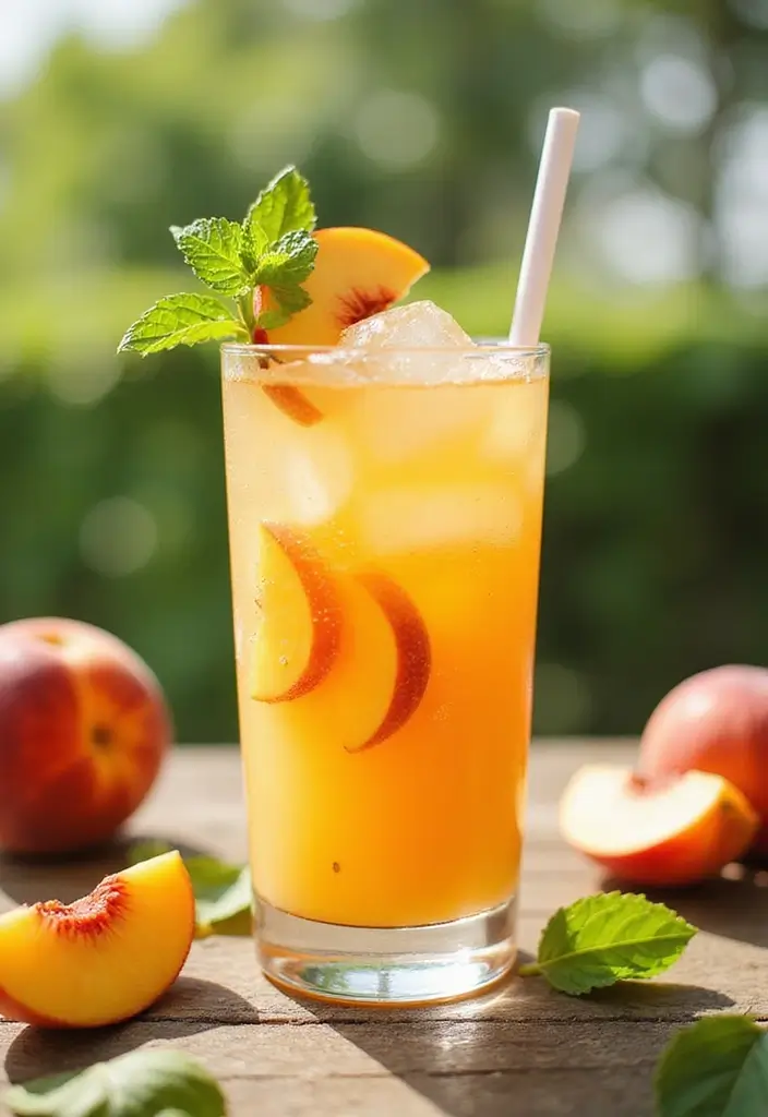 25 Gluten-Free Party Drinks and Mocktails - 22. Ginger Peach Fizz