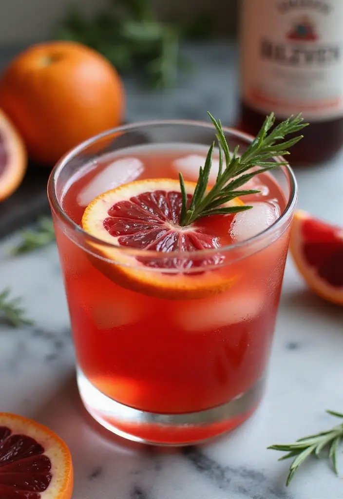 25 Gluten-Free Party Drinks and Mocktails - 23. Blood Orange Spritzer