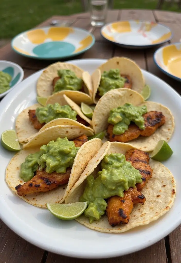 25 Gluten-Free Picnic Recipes for Summer Days - 21. Grilled Chicken Tacos with Avocado Salsa