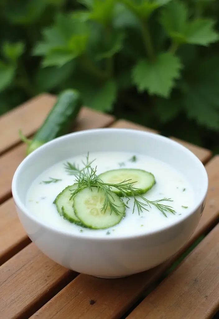 25 Gluten-Free Picnic Recipes for Summer Days - 24. Chilled Cucumber and Yogurt Soup