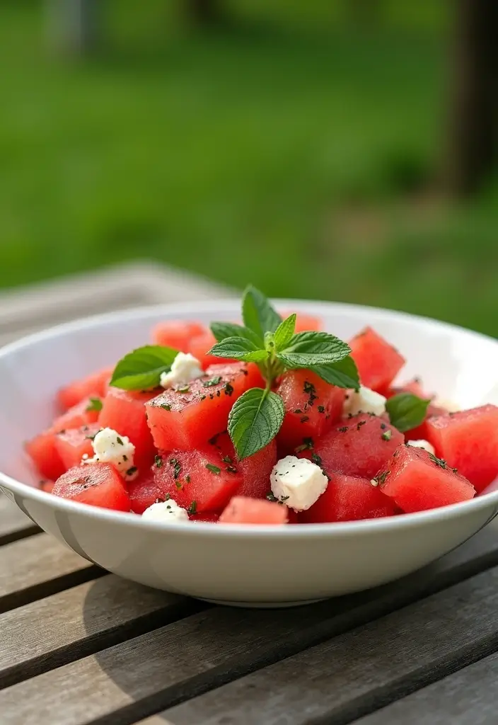 25 Gluten-Free Picnic Recipes for Summer Days - 6. Watermelon and Feta Salad