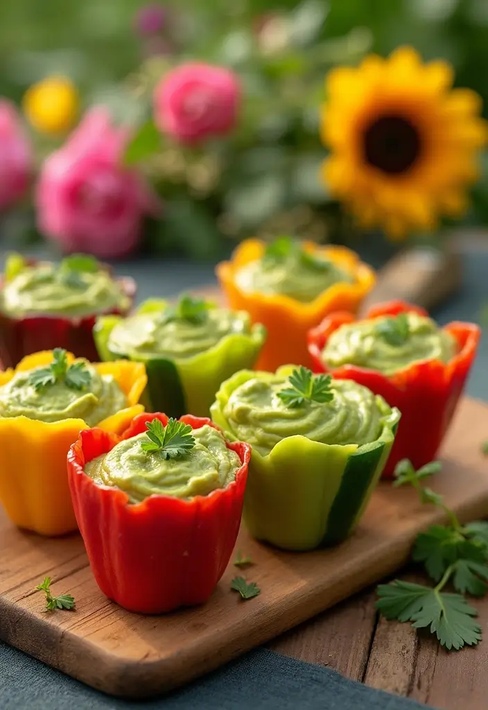 25 Gluten-Free Recipes for Festivals and Gatherings - 2. Zesty Guacamole and Veggie Cups